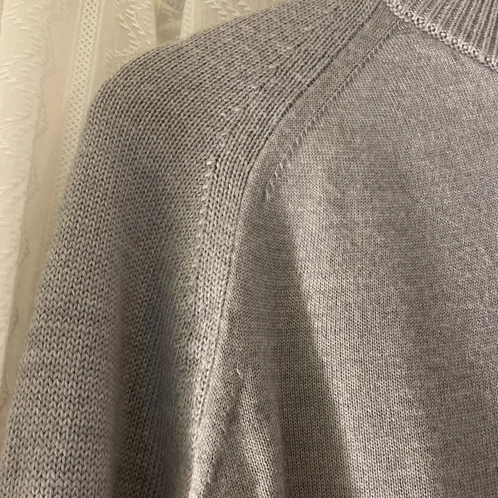 Banana Republic Merino Extra Fine Wool 1/4 Button Sweater